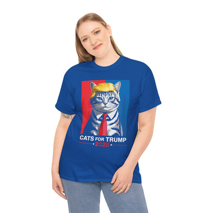 Cats For Trump 2025 Funny Tee For Vance Trump T-shirt