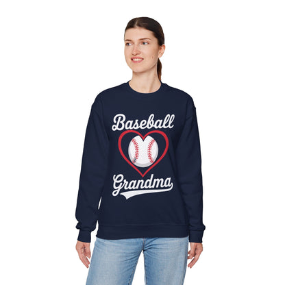 Baseball Grandma Women Baseball Heart Mothers Day Sweatshirt