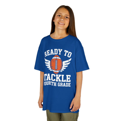 Ready To Tackle Fourth Grade Back To School Football T-Shirt