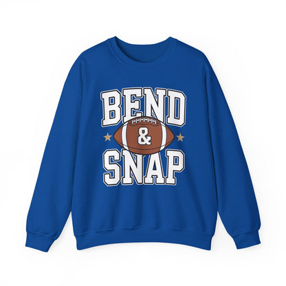 Funny Game Day Touchdown Season Cute Bend and Snap Football Sweatshirt