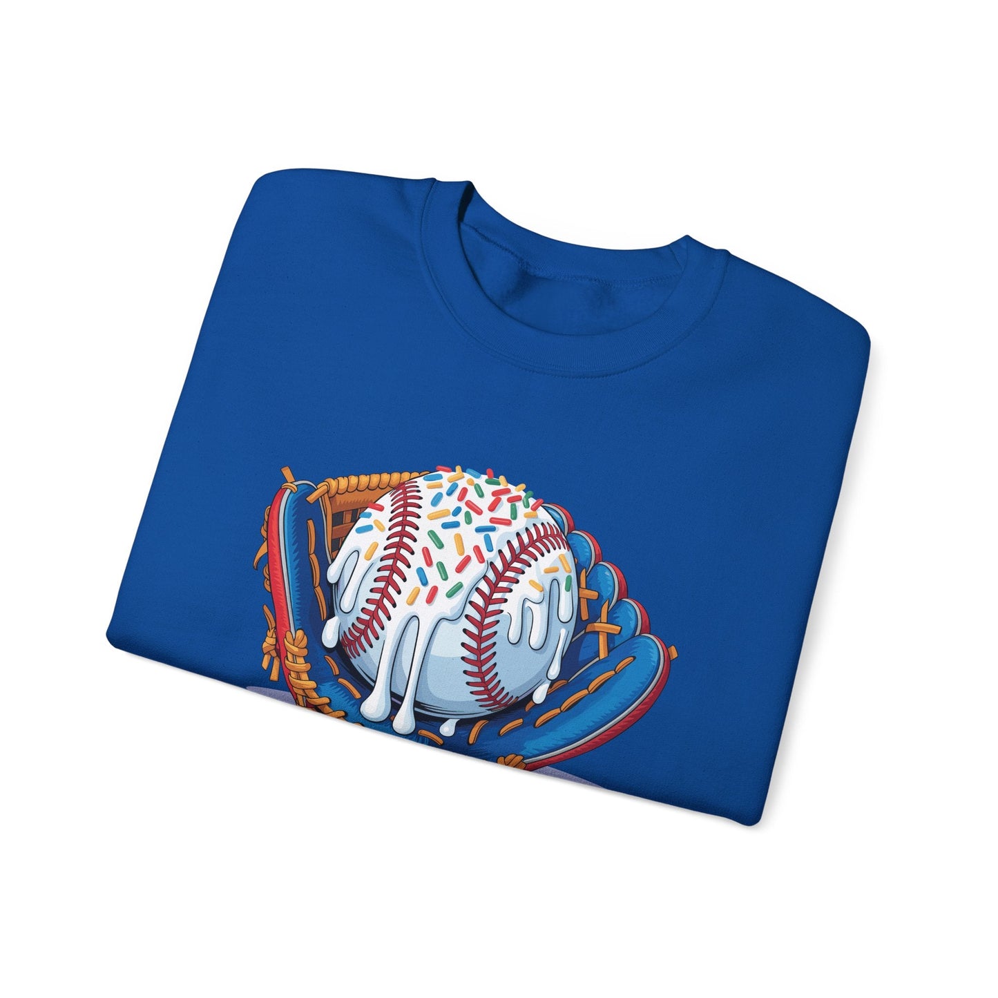 Baseball Drip Ice Cream Sprinkles Baseball Glove Sweatshirt
