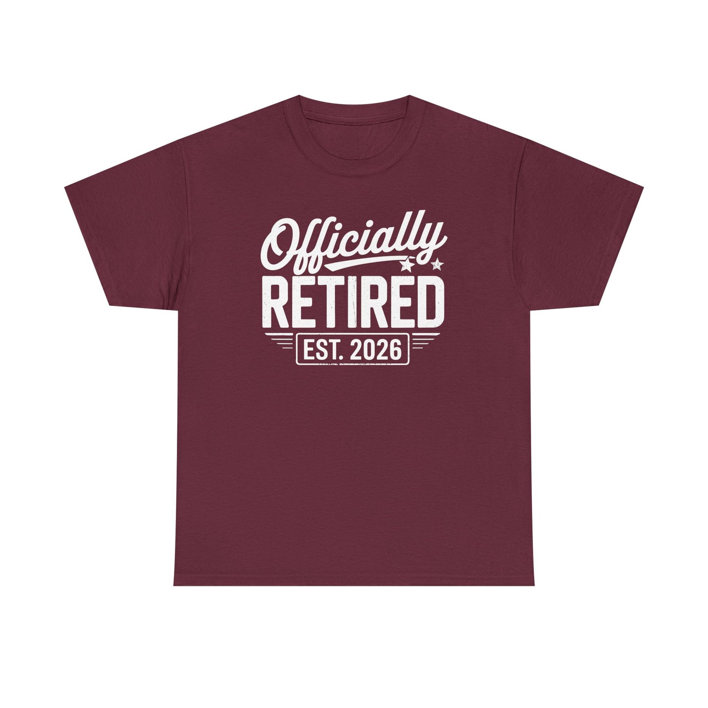 Funny Retirement 2026 Officially Retired Vintage Humor T-Shirt
