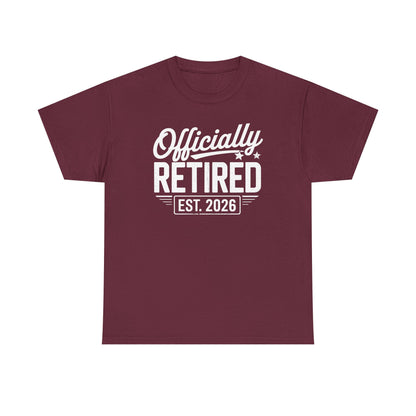 Funny Retirement 2026 Officially Retired Vintage Humor T-Shirt