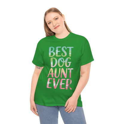 Best Dog Aunt Ever Shirt Women Dog Lover Auntie Mothers Day T-Shirt