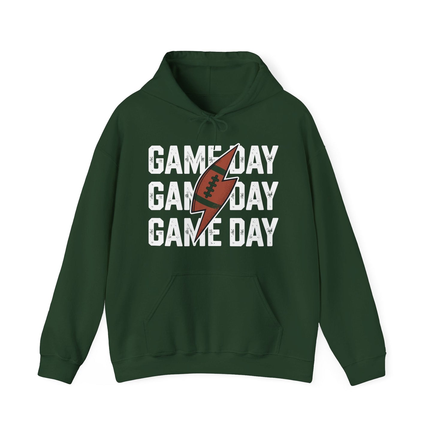 Vintage Game Day Football Lightning Bolt Funny Team Sport Hoodie