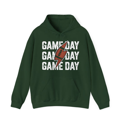 Vintage Game Day Football Lightning Bolt Funny Team Sport Hoodie