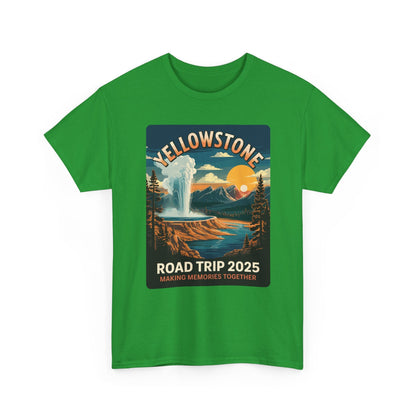 Yellowstone Family Road Trip 2025 National Park Outdoor T-Shirt