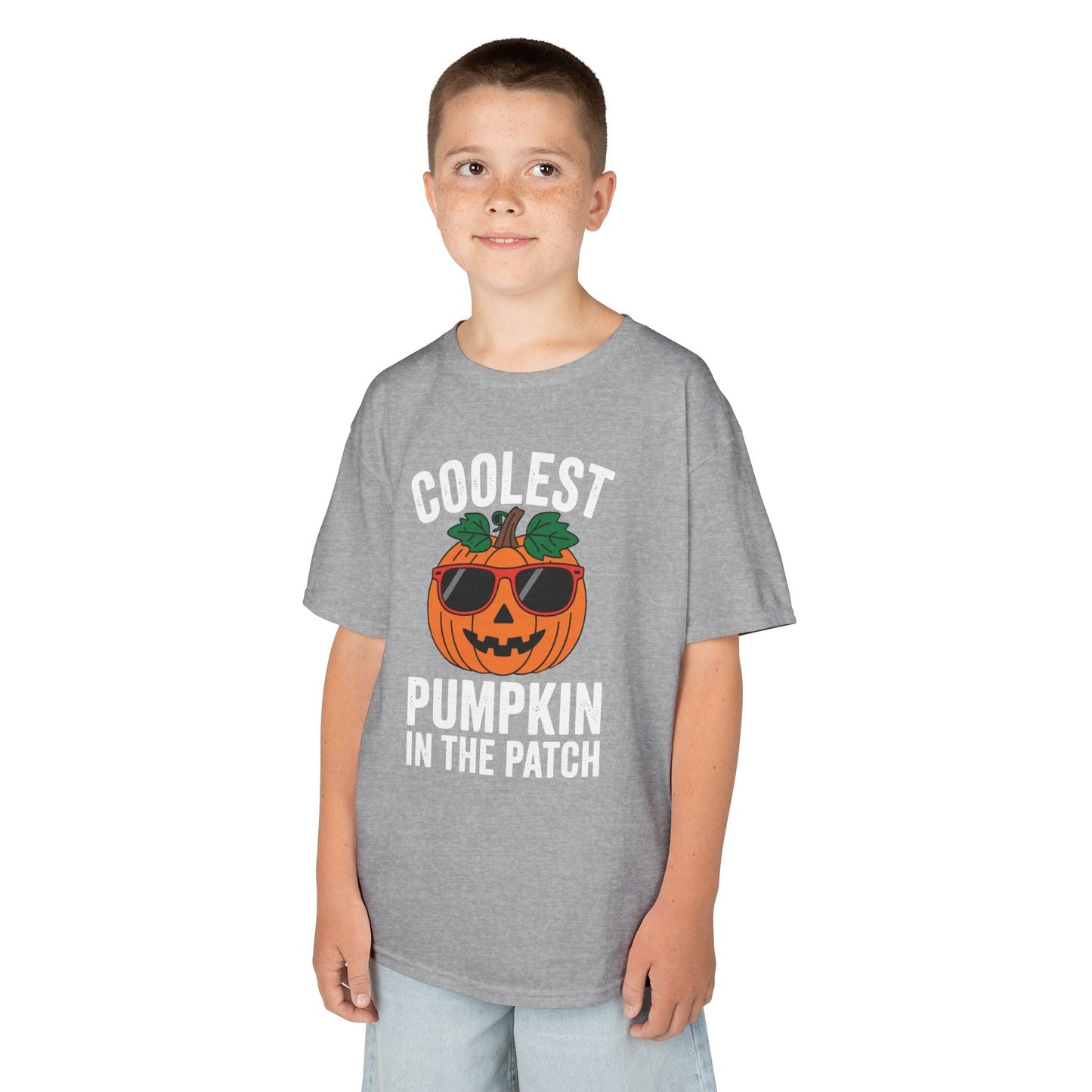 Kids Coolest Pumpkin In The Patch Halloween For Boys Girls T-Shirt