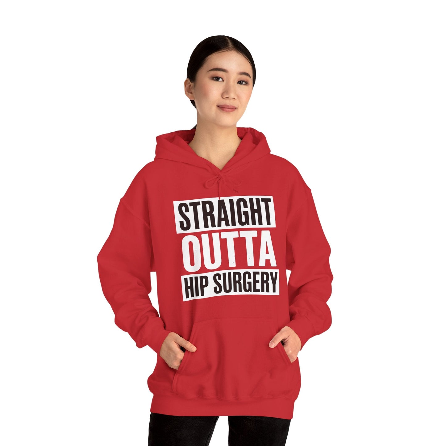 Straight Outta Hip Surgery Get Well Hip Replacement Recovery Hoodie