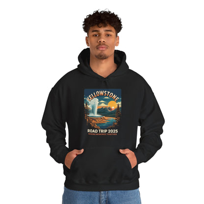 Yellowstone Family Road Trip 2025 National Park Outdoor Hoodie