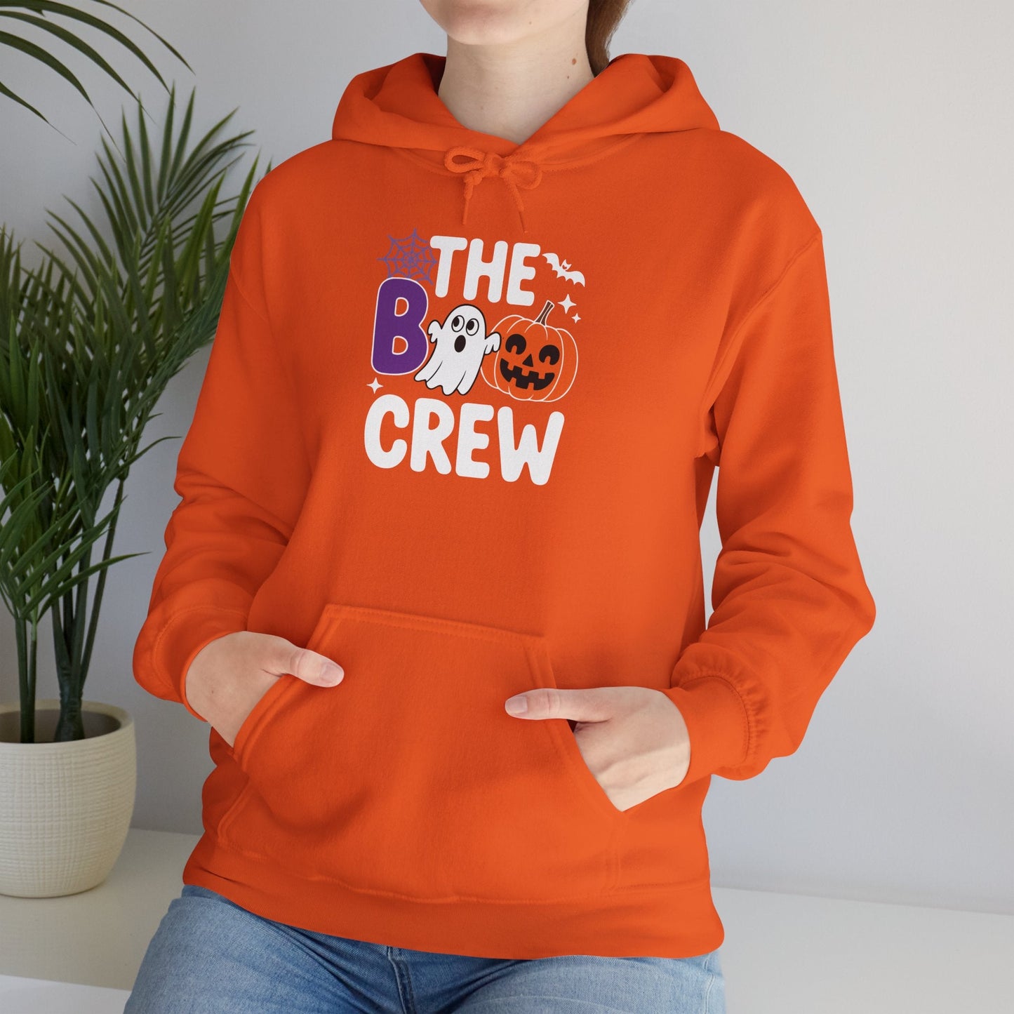 Halloween The Boo Crew Cute Ghost Spooky Family Matching Hoodie