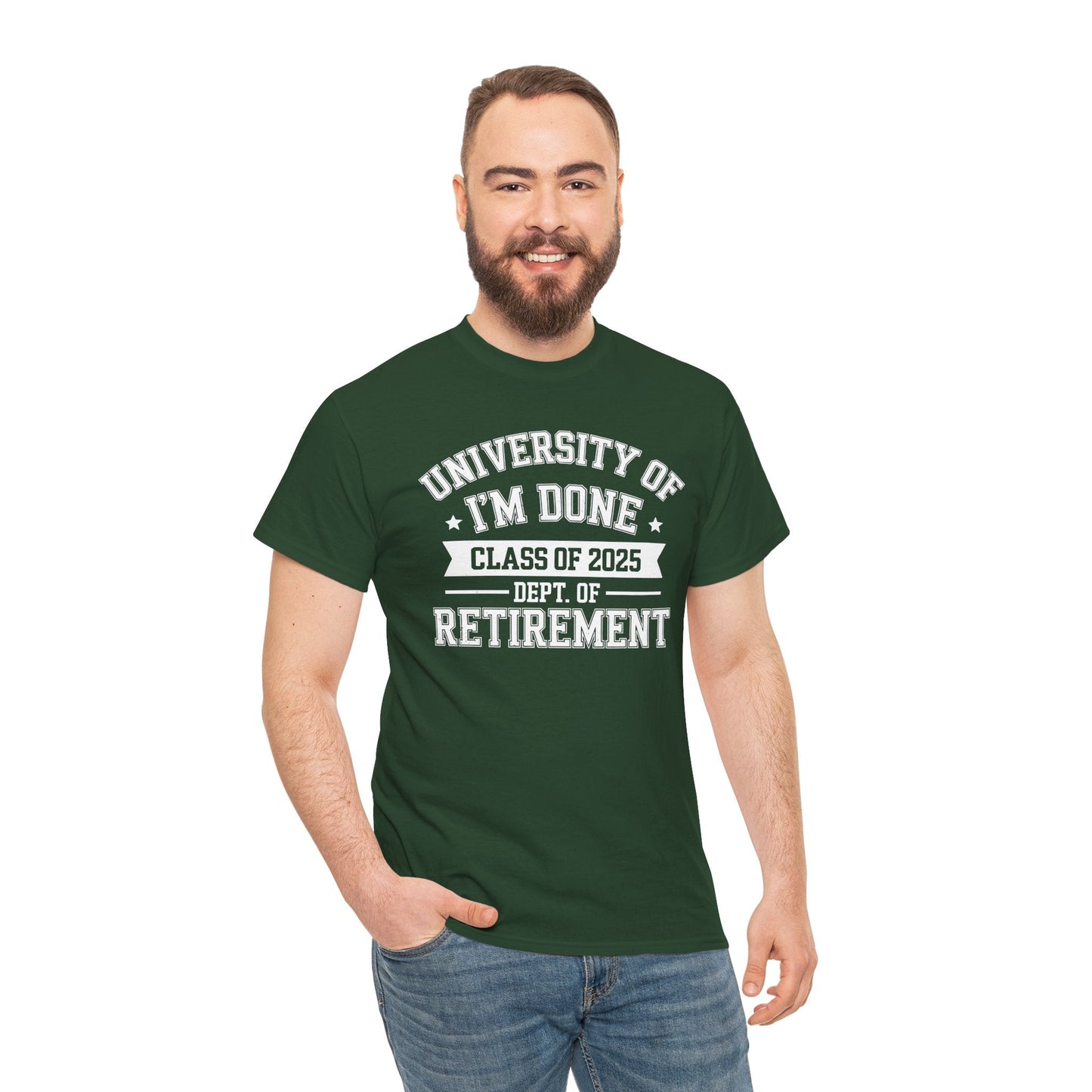 Funny University Of I'm Done Class Of 2025 Teacher Retirement T-Shirt