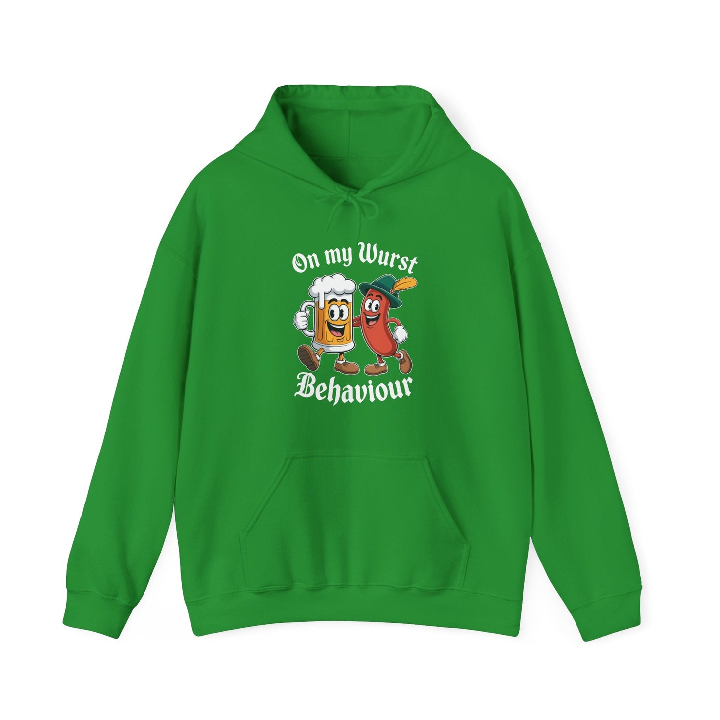 Oktoberfest On My Wurst Behaviour German Beer Sausage Adults Hoodie