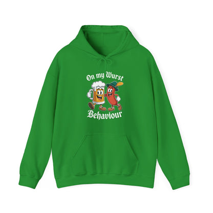 Oktoberfest On My Wurst Behaviour German Beer Sausage Adults Hoodie
