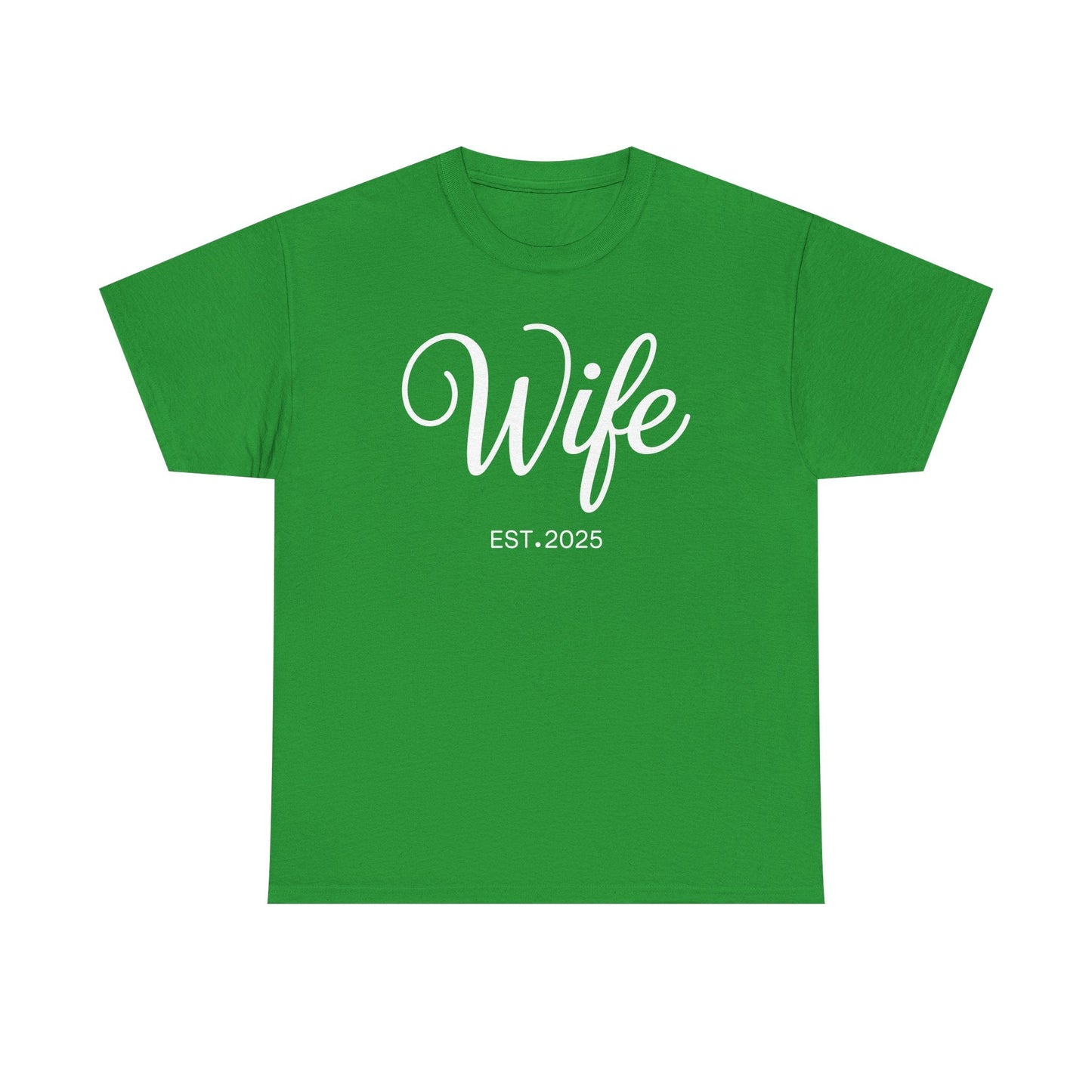 Wife Est 2025 Just Married Honeymoon Wedding Couples T-Shirt