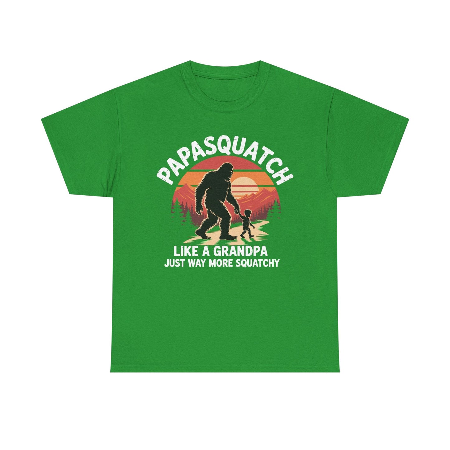 Retro Papa Squatch Like A Grandpa Funny Bigfoot Sasquatchy T-Shirt