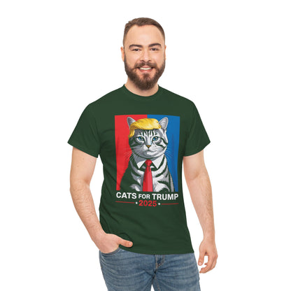 Cats For Trump 2025 Funny Tee For Vance Trump T-shirt