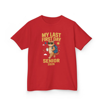 My Last First Day Senior 2026 Cat Back to School Cool Class T-Shirt