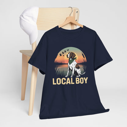Local Boy Hunting Dog Vintage Sunset Hunting Season T-Shirt