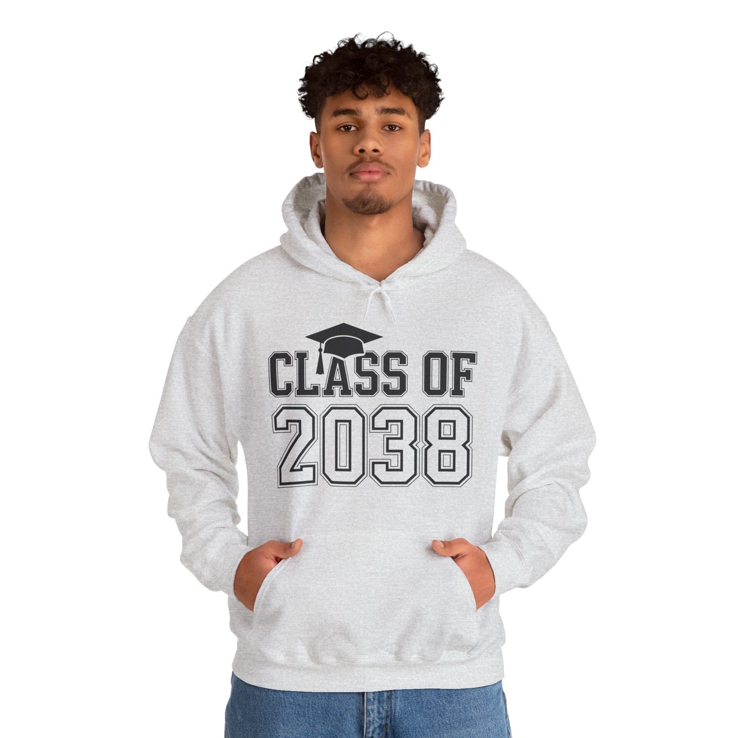 Class of 2038 Grow With Me Funny Kindergarten Back To School Hoodie