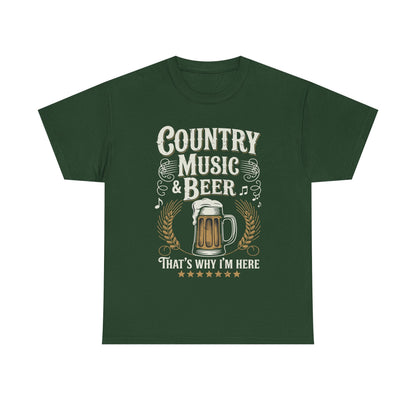 Vintage Country Music and Beer That's Why I'm Here Legends T-Shirt