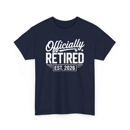 Funny Retirement 2026 Officially Retired Vintage Humor T-Shirt