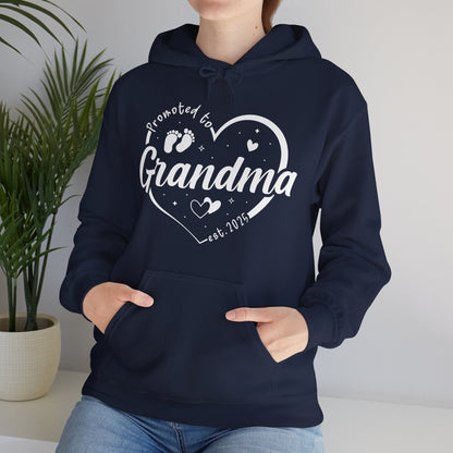 Promoted to Grandma Est 2025 Soon to be Grandma Mothers Day Hoodie
