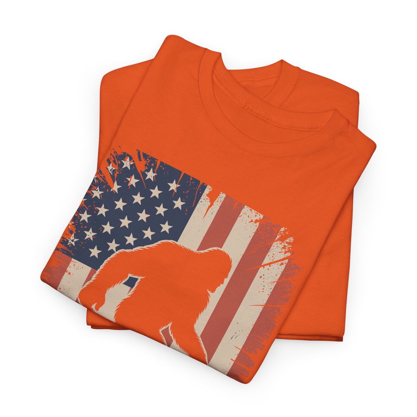 Bigfoot 4th of July Shirt American USA Flag Patriotic T-Shirt