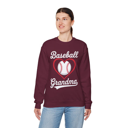 Baseball Grandma Women Baseball Heart Mothers Day Sweatshirt