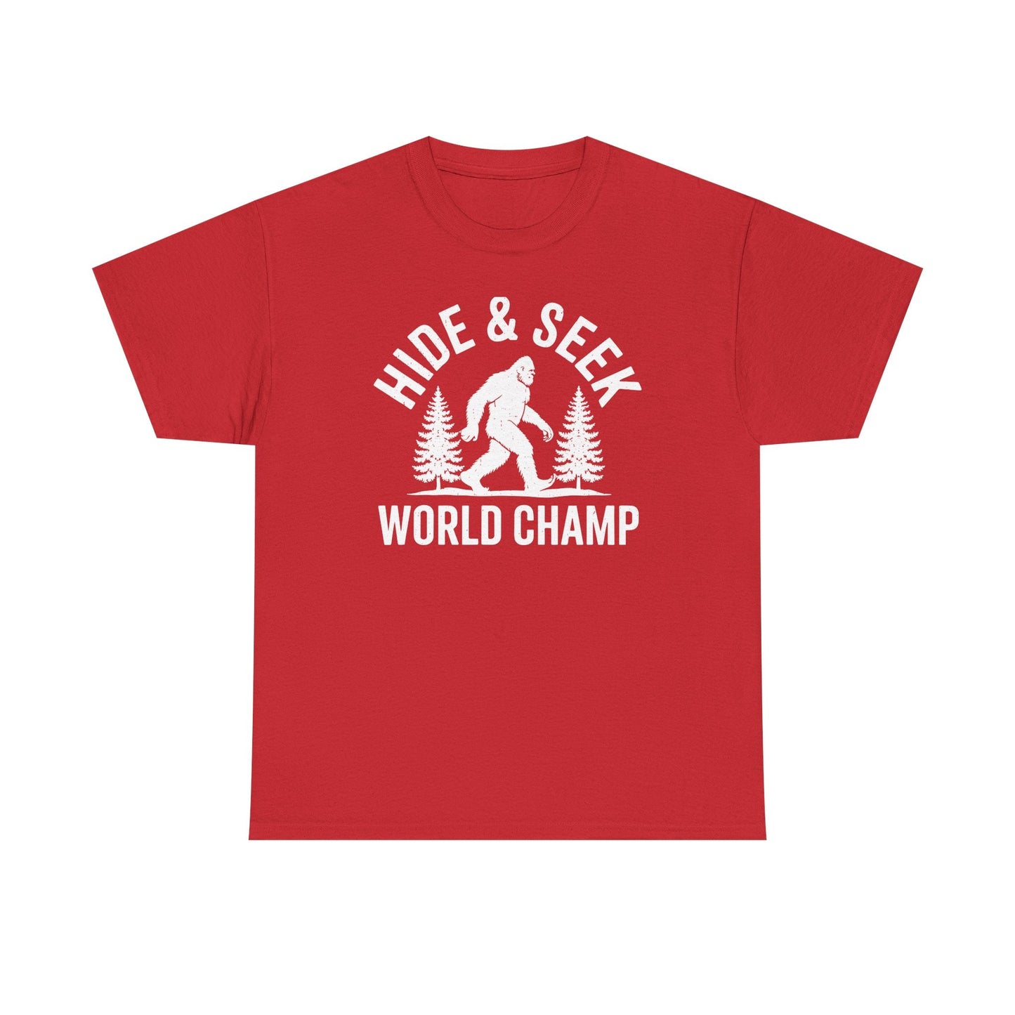 Bigfoot Hide And Seek World Champion Sasquatch Retro Vintage T-Shirt