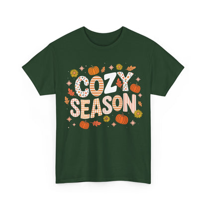 Cozy Season Autumn Fall Vibes Halloween Thanksgiving Pumpkin T-Shirt