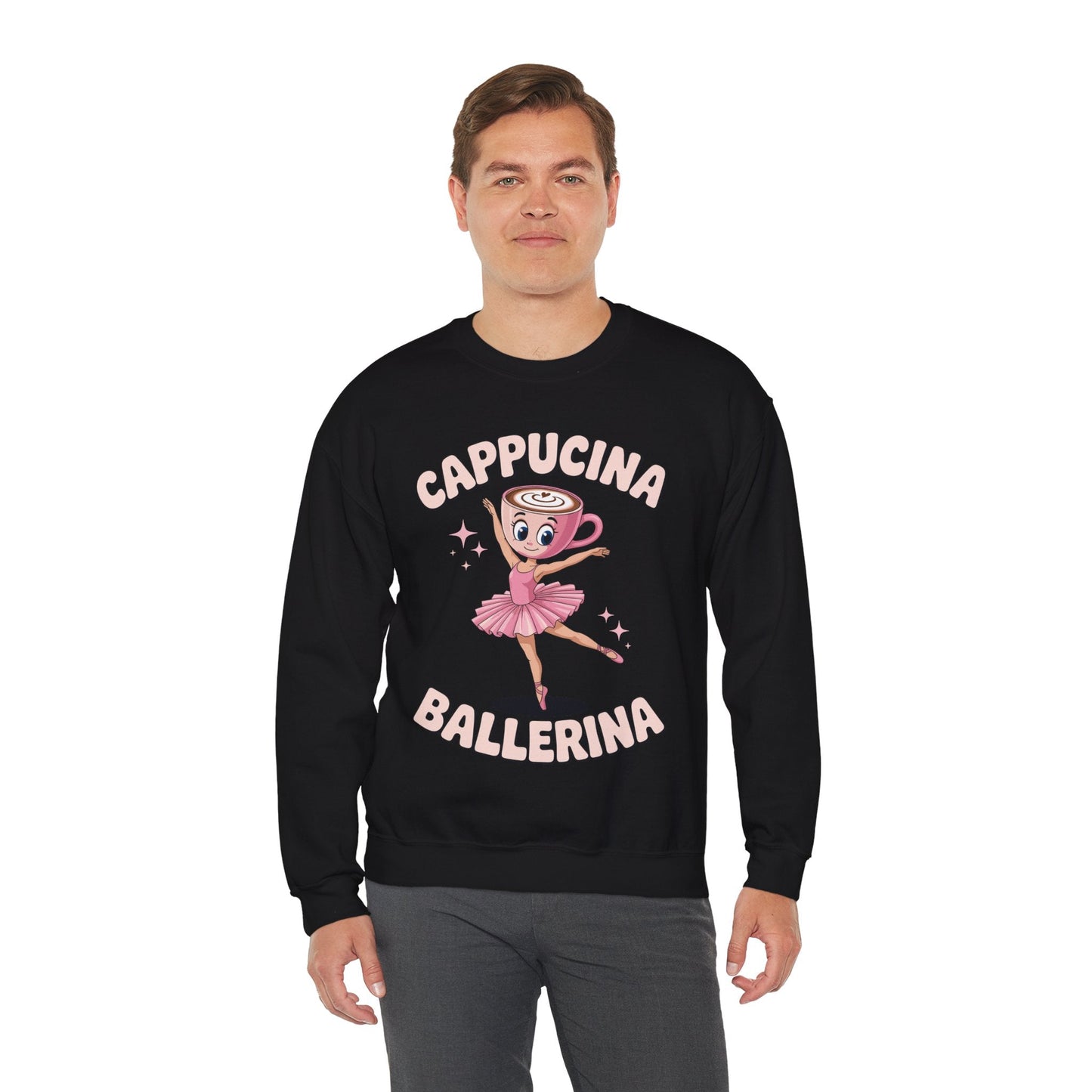 Funny Ballerina Cappuccina Coffee Dance Lovers Italian Meme Sweatshirt