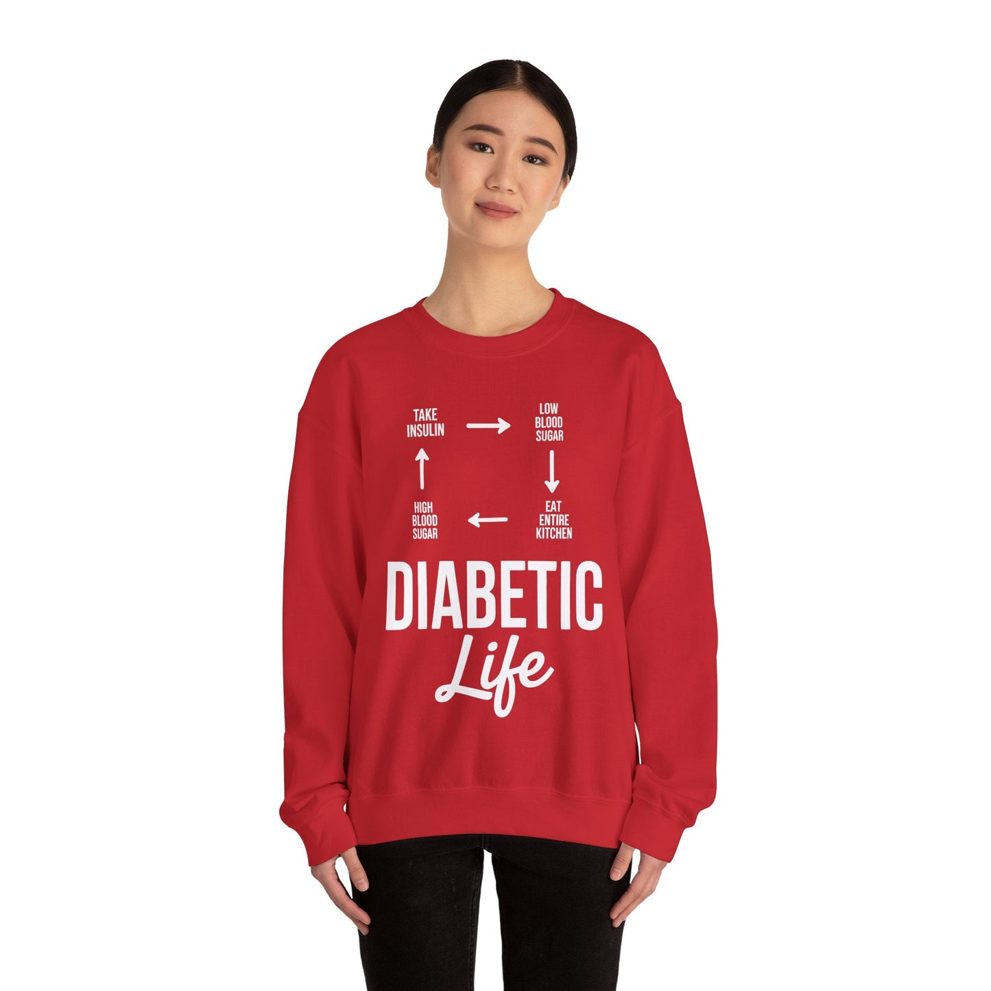 Funny Diabetic Type 1 Diabetes T1D Diabetes Awareness Sweatshirt
