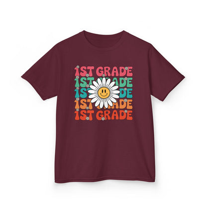 Groovy 1st Grade Back To School First Day of First Grade T-Shirt