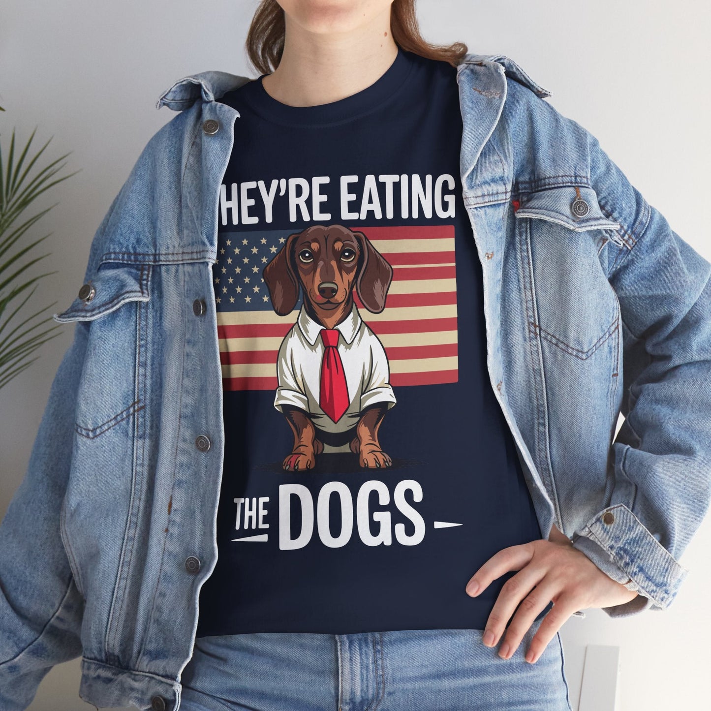 They're Eating the Dogs Trump Hot Dog T-Shirt For Men Women