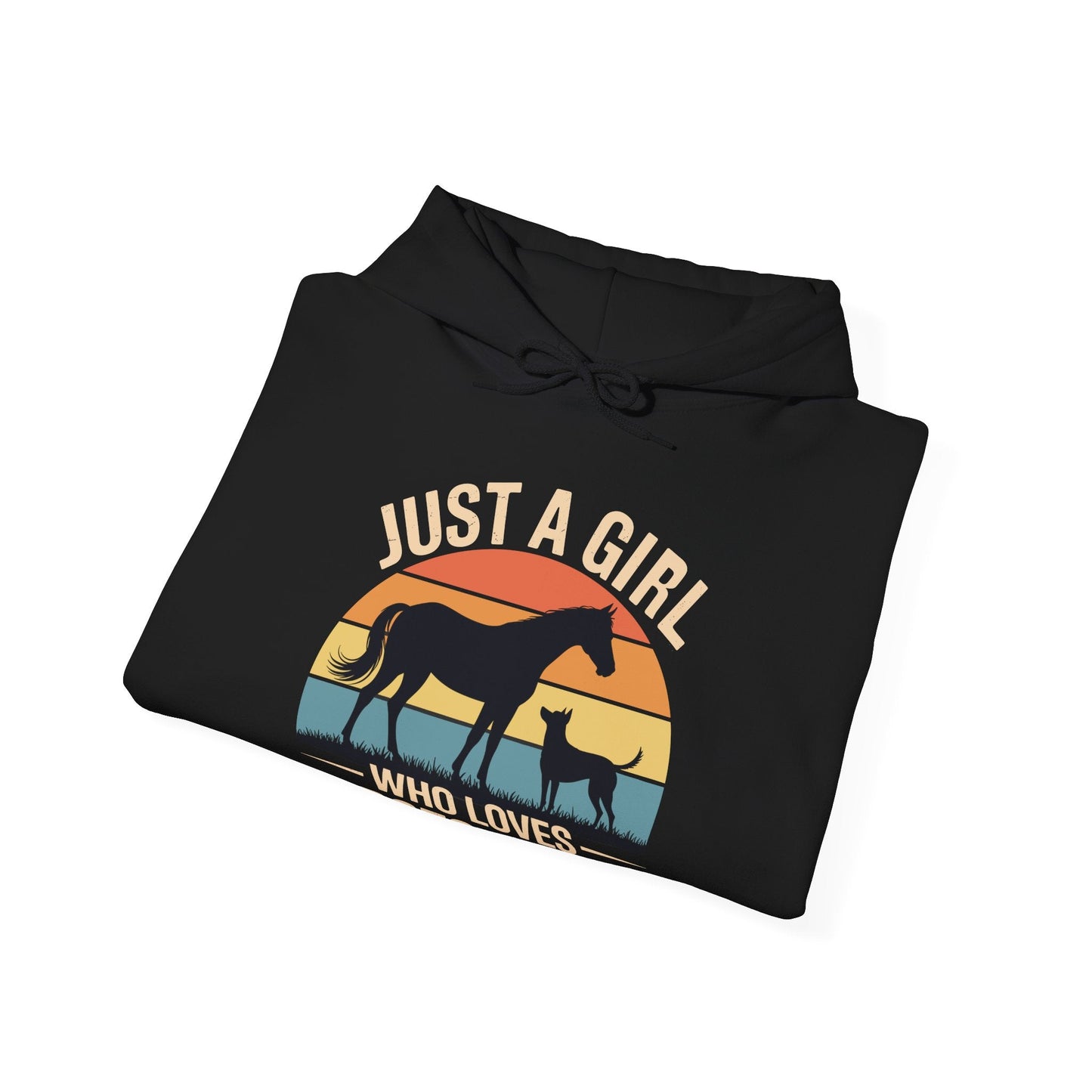 Just A Girl Who Loves Horses and Dogs Women Girls Hoodie