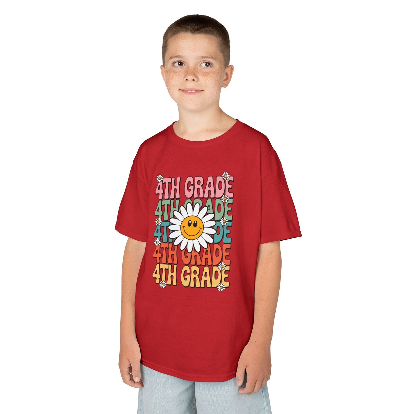 Groovy 4th Grade Back To School First Day of Fourth Grade T-Shirt