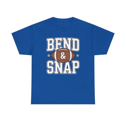 Funny Game Day Touchdown Season Cute Bend and Snap Football T-Shirt