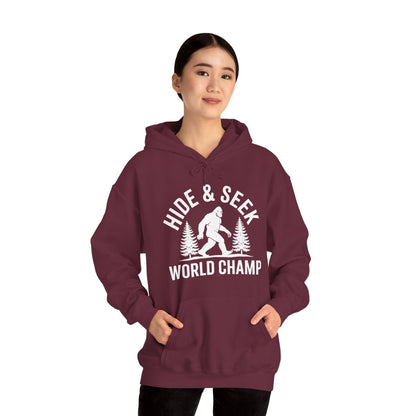 Bigfoot Hide And Seek World Champion Sasquatch Retro Vintage Hoodie