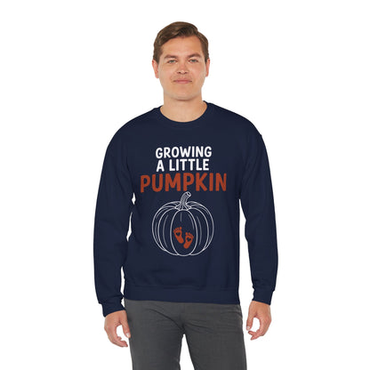 Growing A Little Pumpkin Fall Thanksgiving Baby Bump Wife Sweatshirt