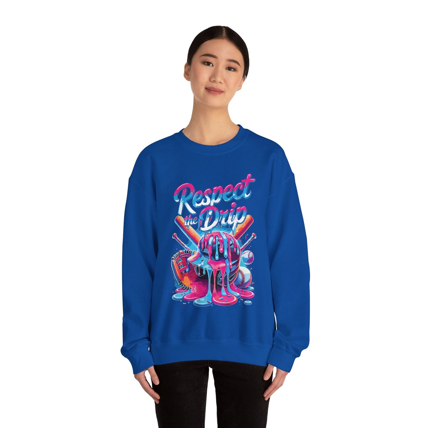 Baseball Drip For Boys Ice Cream Respect The Drip Baseball Sweatshirt