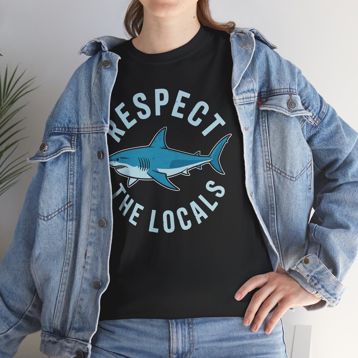 Respect The Locals Shark Ocean Animal Rights Biology Life T-Shirt