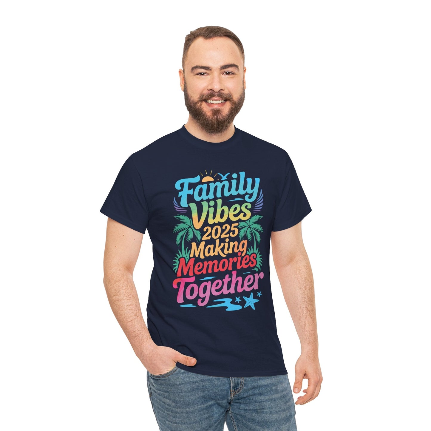 Family 2025 Vibes Family Reunion Vacation Making Memories T-Shirt