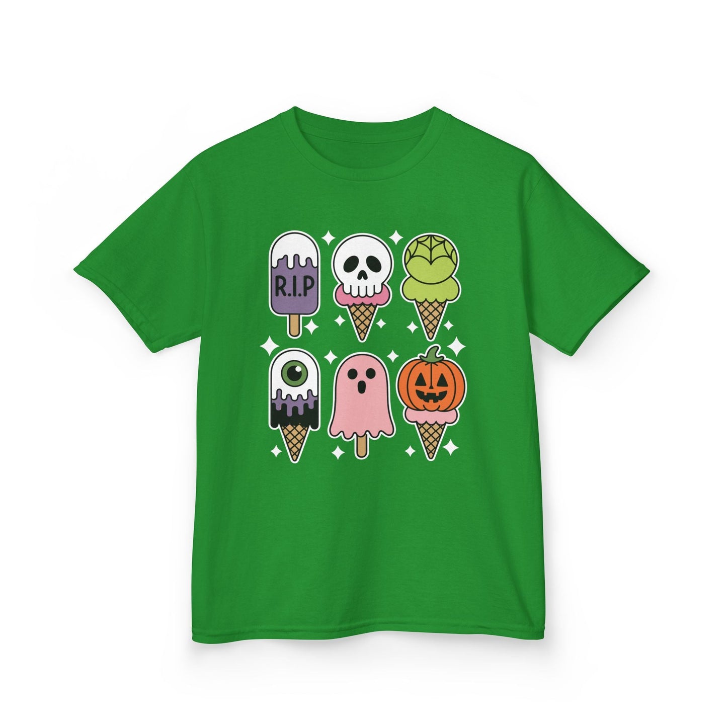 Horror Movie Summer Popsicle Halloween Ice Cream Summer-ween T-Shirt For Kids
