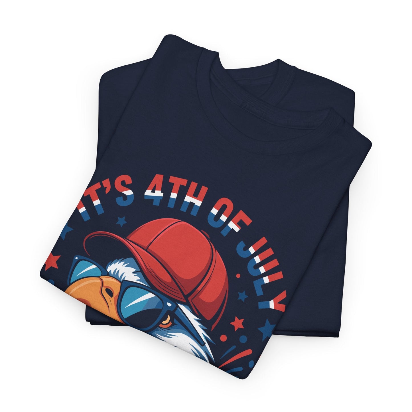 Bruh 4th Of July Boys Kids Fourth Of July Bald Eagle T-Shirt