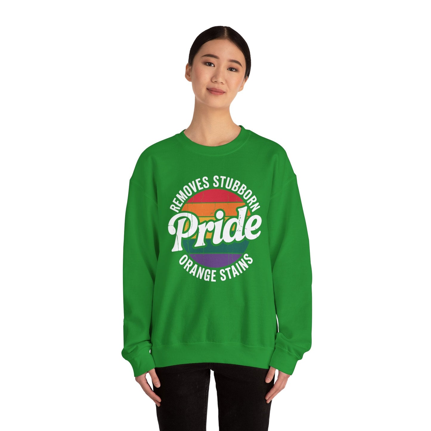 Resist Trump Remove Stubborn Orange Stains Pride Month LGBTQ Sweatshirt