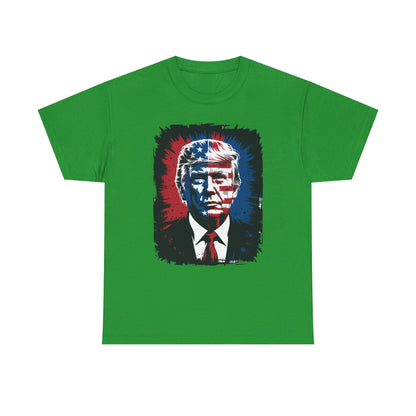 President Trump Portrait 4th July T-Shirt