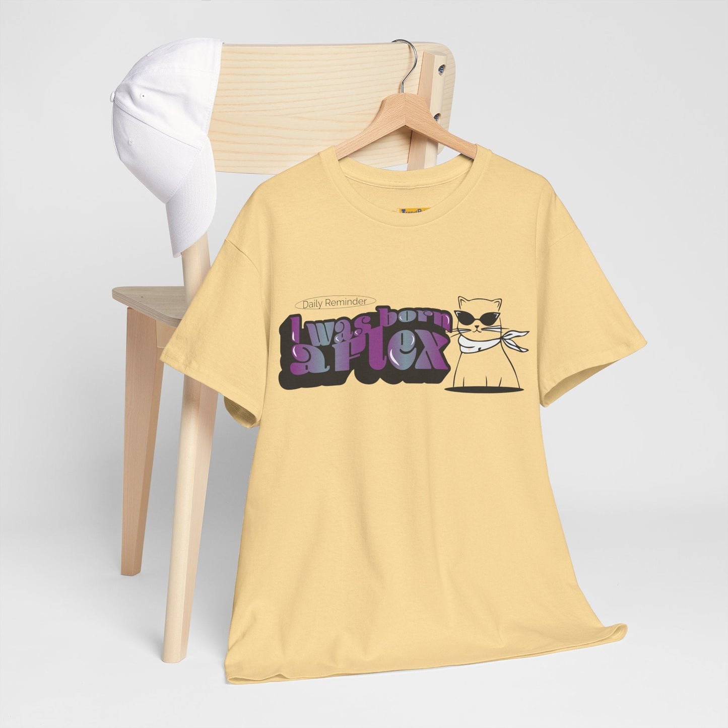 I Was Born A Flex Funny Confidence Quote T-Shirt