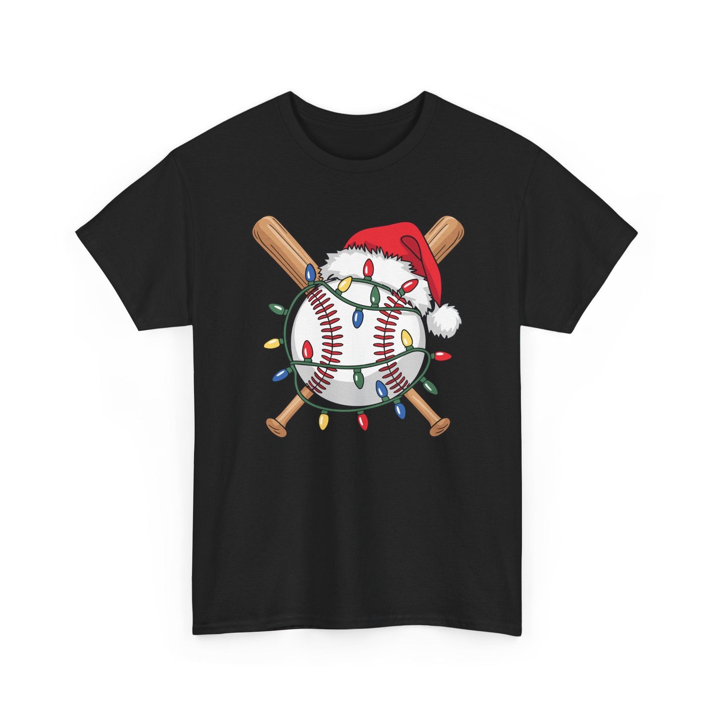 Santa Sports Design For Men Boys Christmas Baseball Player T-Shirt
