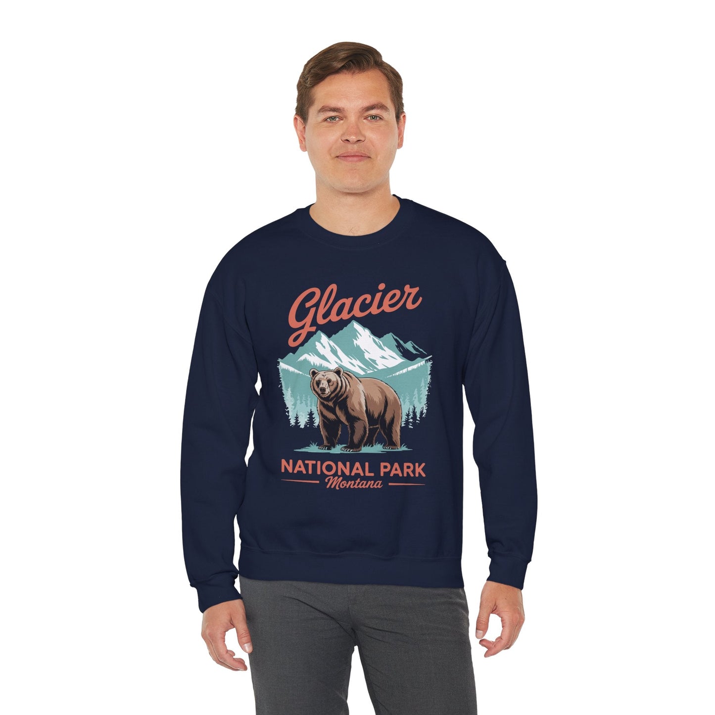 Glacier National Park retro Sweatshirt